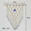 Pingente Criativo Tecido à Mão Retrô Nórdico Olho Turco do Mal Decoração de Parede Olhos de Vidro Azul Tapeçarias