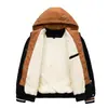 Otoño e invierno Nuevo abrigo grande de moda holgado con forro polar chaqueta juvenil Pu Shuai casual todo-partido ropa de calle a la moda