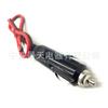 Encendedor de Cigarrillos para Coche con Pinza de Tierra, Cable Rojo y Negro, Cable de Conexión para Inversor de 2 Núcleos, Cable de Alimentación