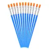 Pincel Digital para Tinta a Óleo com Haste de Plástico, Pincel de Nylon para Crianças para Tinta Guache Aquarela Óleo, Pincel Especial para Bonecos de Gesso
