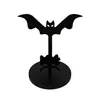 Decoraciones Temáticas de Calabaza de Halloween Adornos de Madera con Forma de Fantasma para Escritorio Decoración de Ambiente para Ventana Accesorios para Fotos