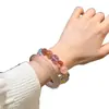 Pulsera de cristal con múltiples gemas naturales auténticas del mismo estilo de Wang Su-long para mujer, una pulsera de cristal que trae fortuna y mejora la suerte, un regalo para novia o mejor amiga
