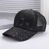Nueva Gorra de Béisbol Ligera y Transpirable con Decoración de Lentejuelas de Letras, Sombrero de Sol Versátil para Viajes al Aire Libre, Deportes y Ocio