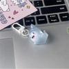 Desenho animado fantasma chaveiro geléia tridimensional luminoso elfo estudante halloween pingente casal namorada mochila jóias