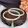 Estilo retro imitación Jade boca de anillo grande 62 pulsera de cascabel de calabaza ultrafina ropa china antigua pulsera dulce accesorios diarios de Palacio