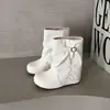 Botas apilables botas de pierna de pantalón hebilla de cinturón botas de moda versátiles para personas bajas que aumentan la altura Birken botas cortas 2026 Otoño Nuevo Estilo