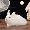 Venta al por mayor del fabricante Modelo de Conejo Artificial Adornos Conejo de Jade Adornos para el Festival de Medio Otoño Chen Meikou Ventana Conejito Lindo Pequeño