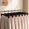 Perchero retráctil mate sin costuras para pantalones, pinza para secar faldas JK del hogar, tendedero antideslizante para pantalones, perchero para tienda de ropa comercial, al por mayor