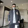 Moda 2025 Nova Jaqueta Masculina Versátil Estilosa Casaco Fino Simples Roupa de Trabalho Jovem Jaqueta Masculina