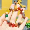 Área Escénica Lingyin Mismo Estilo Pulsera de Dieciocho Semillas Multitesoro 18 Semillas Cuentas Budistas Estilo Étnico para Hombre Pulsera de Bodhi para Mujer