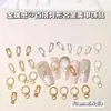 Fivela de Formato Especial Liga Joias para Nail Art Cruz Retro Venda Quente Transfronteiriça Ouro e Prata Asiáticos Unhas Wearable Decoração DIY para Unhas