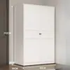 Armario de Acero para Dormitorio del Hogar, Fácil Montaje, Nuevo Modelo 2026, Moderno Minimalista, Apartamento Pequeño, Armario Metálico Ecológico