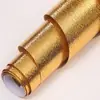 Pegatina dorada lámina dorada autoadhesiva fondo de salón budista pegatina decorativa de pared papel tapiz amarillo dorado pegatina para nicho de Buda anti