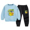 Meninos e Meninas Conjunto Suéter de Pescoço Redondo 2022 Primavera e Outono Novo Bebê Infantil Roupas Esportivas Calças Casual Conjunto de Duas Peças