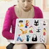 50 pegatinas de grafiti de personajes de dibujos animados de Miyazaki, pegatinas para computadora de bicicleta, computadora portátil, coche eléctrico, taza de agua