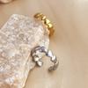 Tendencia ins europea y americana nuevo amor de corazón a corazón moda OL moda simple personalidad temperamento chic anillo abierto