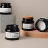 Taza de Vela Perfumada Marrón Personalizada Taza Vacía DIY Estilo Ins Frasco de Vidrio Marrón Pequeño para Velas Botella Vacía con Tapa de Corcho de Madera