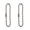 Cadena de metal de 12 cm con cuentas de color caramelo, accesorios de joyería para hacer tú mismo, etiqueta, cadena de cuentas, llavero, colgante, material
