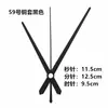 Juego de manecillas de reloj de metal para punto de cruz de aguja negra DIY, incluyendo manecillas de hora, minuto y segundo para relojes de cuarzo, relojes de pared y relojes electrónicos; manecillas de reloj hechas a mano