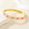 Pulseira Europeia e Americana Transfronteiriça em Esmalte Pintado Vazado Cloisonné, um Souvenir Turístico Popular