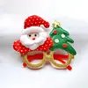 Suministros para Decoración Navideña 2025 Gafas para Adultos y Niños Fiesta Festiva Fiesta Personas Mayores Muñeco de Nieve Ciervo Gafas Pequeños Regalos