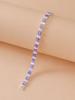 Suministro transfronterizo de pulseras de cadena con diseño de nicho de circonita de color circonio, joyería de moda para mujer, venta al por mayor.