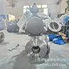 Válvula de Bola de Tres Vías Neumática de Acero Inoxidable Q644H-16P Brida Dn32 Sello Duro