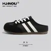 Meias-pantufas Universais Fechadas para Homem, Novidade Primavera/Verão 2026, Sapatos Slip-On Preguiçosos de Sola Grossa, Sapatos Versáteis para Exterior Estilo Birkenstock