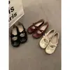 Zapatos Mary Jane Chuyuji Retro Francés de Punta Redonda con Lazo para Mujer, Modelo Nuevo 2026 Zapatos Planos Bajos de Abuela