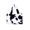 Bolsas Transfronteiriças Moda Estampa de Leopardo Leite Zebra Pelúcia Bolsa de Ombro para Mulheres Bolsa Pequena Fofa para Senhoras Bolsa Transversal Portátil