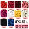 Enfeites de Flores Artificiais, Buquê de Flores de Veludo para o Dia dos Namorados Chinês, Flores Artificiais para Casamento, Decorações de Mesa para Sala de Estar, Rosas Artificiais