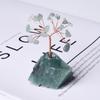Blanco Natural Amarillo Púrpura Rosa Ojo de Tigre Verde Dongling Cristal de Colores Ágata Grava Piedra Original Árbol de la Fortuna Decoración del Hogar Adornos de Oficina