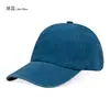 Gorra de Béisbol Lavable con Parte Superior Suave, Cuatro o Seis Líneas, Algodón de Color Sólido, Gorra de Pico para Exportación con Bordado de Logo, Venta al por Mayor de Fábrica Transfronteriza en Stock