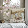 Funda de Cojín para Sofá Transfronteriza, Felpa Corta Amigable con la Piel, Linda Funda de Cojín de Animal Gato, Funda de Cojín para Sala de Estar, No Incluye Relleno
