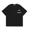 Nueva camiseta de manga corta de verano Cole Buxton con logo de letras de eslogan minimalista una generación de pelo