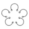 Piercing Transfronteiriço Misturado Unha de Língua Aço Inoxidável Piercing Rosqueado Barra Curva Pontiagudo Unha de Umbigo Bola Redonda Unha de Lábio Unha de Sobrancelha Argola de Nariz