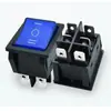 Interruptor Basculante Kcd4 Grande 30A com Luz, 6 Pinos, 3 Velocidades, Máquina de Corte de 2 Velocidades, Interruptor de Máquina de Solda, Slot Duplo para Cartão, Certificação Cbce
