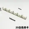 Clips de Presión de PVC Rojos para Tubo Eléctrico, Clips de Fijación de Plástico en Forma de U para Tuberías de Agua, Clips de Montaje Serie 20 25