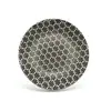 Prato de Frutas Moderno Minimalista de Cristal para Uso Doméstico na Mesa de Centro da Sala de Estar, Prato de Frutas Criativo de Vidro com Bolinhas Venda por Atacado