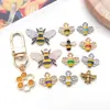 Joyas con Gotas de Aceite de Abeja Accesorios Colgante de Animales de Aleación Collar Pulsera Llavero Cadena de Teléfono Adorno Hecho a Mano