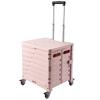 Carrito de compras portátil para acampar al aire libre, carrito de compras plegable de cuatro ruedas, carrito de mano, artefacto para el hogar