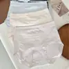 Venda en X, microcompresión, control de abdomen, tiro alto, entrepierna 100% algodón, calzones triangulares amigables con la piel para mujer