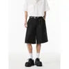 Shorts Modernos para Hombre para Verano, Corte Holgado, Sencillos y Versátiles, Color Sólido con Bordado, Pantalones Casuales de Cinco Puntos Caídos