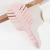 Peine Mini Portátil para Cabello Rizado Infantil Peine de Costilla Hoja Hueca Doble Uso Seco y Húmedo Mini Peine Peine Masajeador para Mujeres