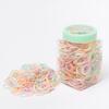 Banda para el cabello desechable de alta elasticidad para niños, estilo coreano, con forma de oso de fresa, color goma para niña