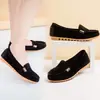 Zapatos cruzados europeos y americanos para mujer de talla grande, nuevos mocasines de mezclilla de talla grande, de boca poco profunda, slip-on, zapatos de vestir individuales para mujer de comercio exterior, por lotes