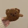 Novo Presilha de Cabelo de Urso de Pelúcia Fofo Grande Tubarão para Cabelos Grossos, Novo Estilo Coreano e Japonês Presilha Doce para Meninas