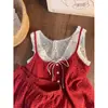Pijama de Camisola Floral de Encaje Dulce y Festivo para Niñas, Nuevo Set de Ropa de Casa con Shorts Talla Grande Primavera 2026