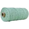 Cuerda Cuerda de Algodón Lino 3 mm de Grosor Cuerda de Algodón Rollo Completo Cuerda para Atar Embalaje Cuerda de Algodón diy Tejido Hecho a Mano Hilo de Algodón de Colores Otro