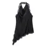 Comercio Exterior 2025 Otoño Nuevo Estilo Europeo y Americano Moda para Mujer Sexy Top de Encaje con Cuello Halter Falda 5919204